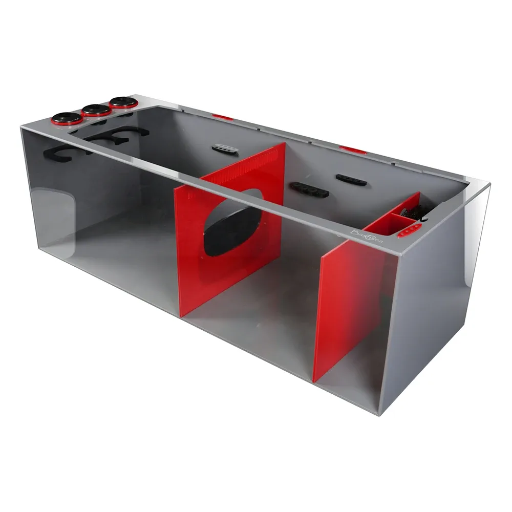 Bashsea SMS-4818 Smart Series Sump, 48 X 18 X 16 in. - Red/Gray