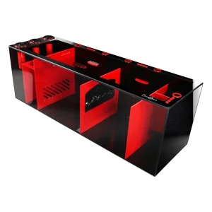 Bashsea SS-48 Signature Series Sump, 48 x 15 x 16 in. - Red/Black