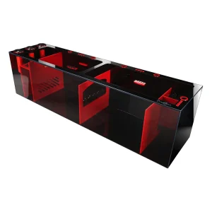 Bashsea SS-60 Signature Series Sump, 60 x 15 x 16 in. - Red/Black