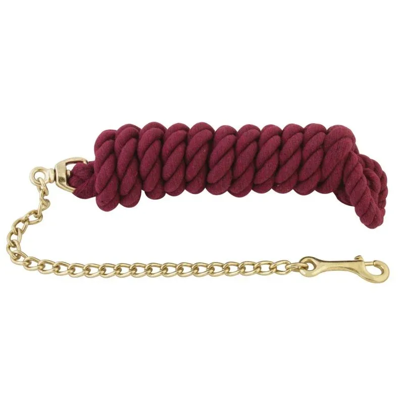 Basic Cotton Lead Rope with Stud Chain - Image 2