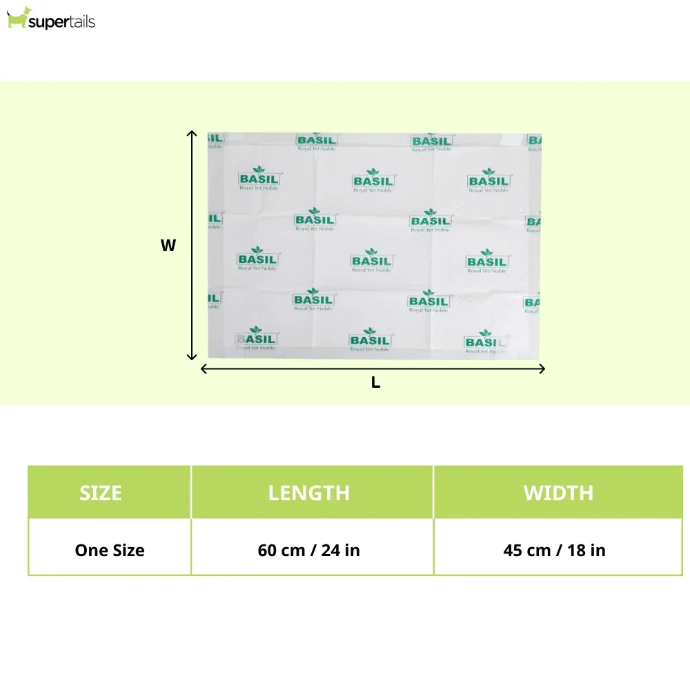 Basil Charcoal Training Pads for Puppies (60x45cm) - Image 2