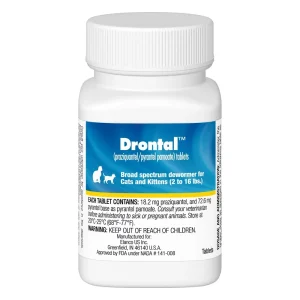Bayer Drontal broad-spectrum Dewormer | Cat & kittens Dewormer Tablets | Drontal Over the Counter