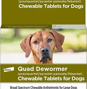 Bayer Quad Dewormer 136mg 2ct. Large Dog