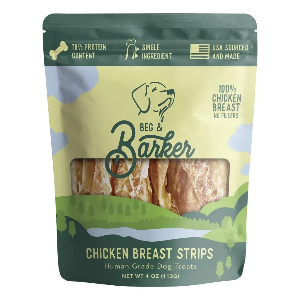 Beg & Barker Chicken Breast Strip Dog Treats 4 oz
