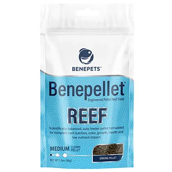Benepets Benepellet Reef Probiotic Coral & Fish Food - Medium 1.3 oz Pouch, 2.5mm