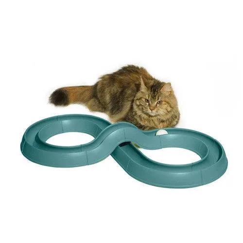 Bergan Turbo Track Cat Toy Slate Blue 1 Pack - Image 2