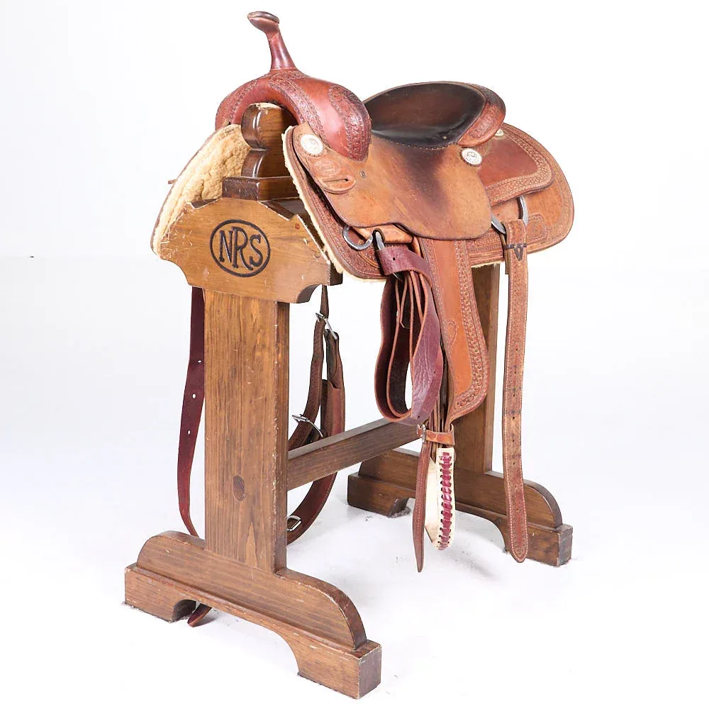 Billy Cook Used 15.5in Running Border Cutting Saddle