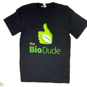 Bio Dude T-Shirt - Heather Black