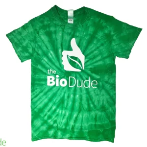 Bio Dude Tie Dye T-Shirt - Dark Green