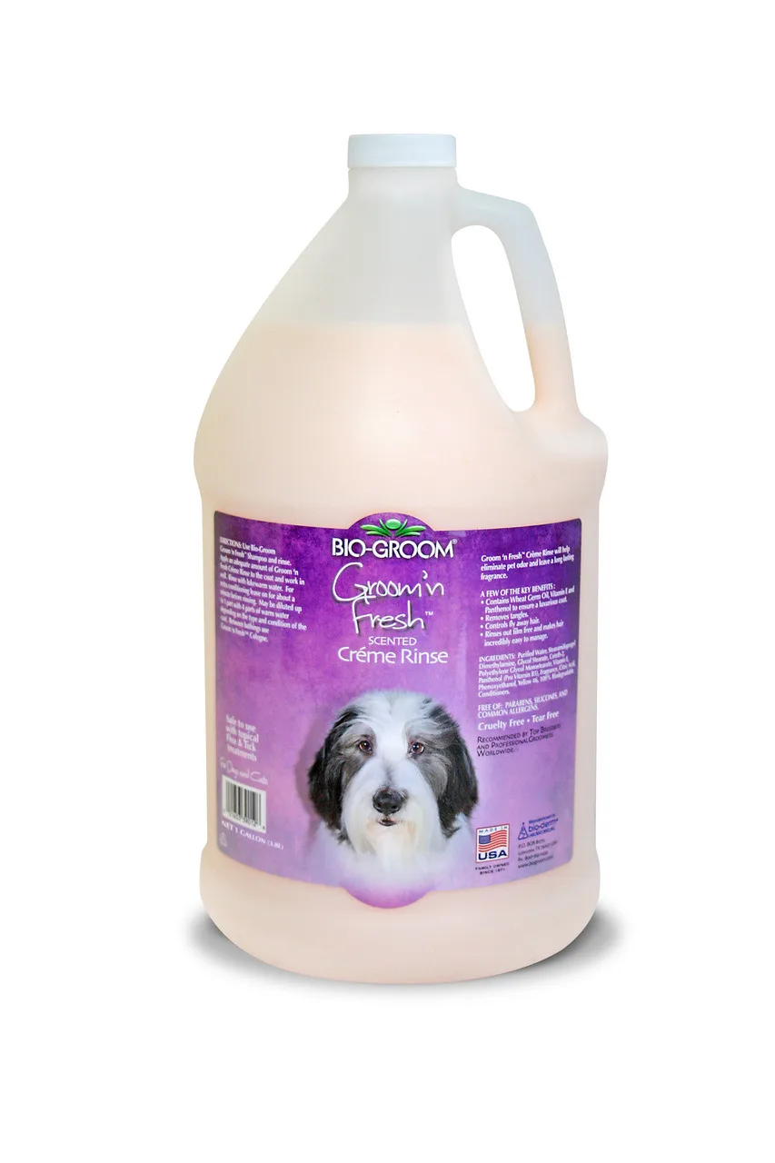 Bio-Groom Groom N Fresh Dog & Cat Creme Rinse, 1 Gallon