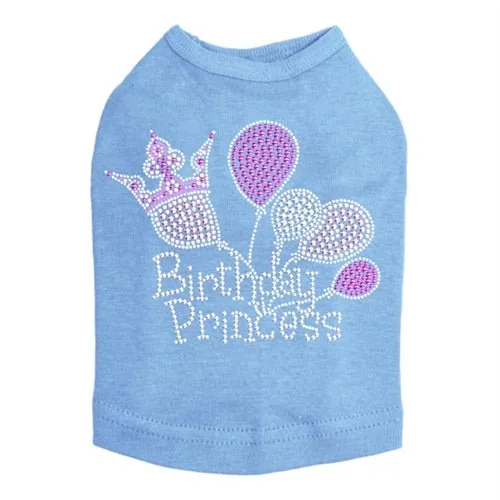 Birthday Princess Rhinestone Tank- Many Colors - Image 2