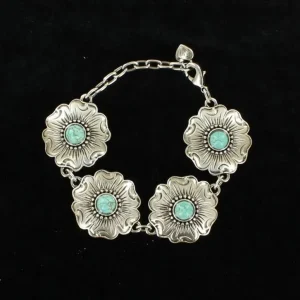 Blazin Roxx Flower Stone Bracelet
