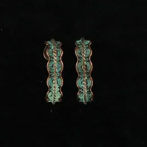 Blazin Roxx Rope Edge Hoop Earrings