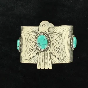 Blazin Roxx Thunderbird Cuff BraceletBk/Wh