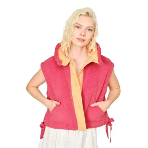Blue B Women's Coral Oversized Contrast Vest