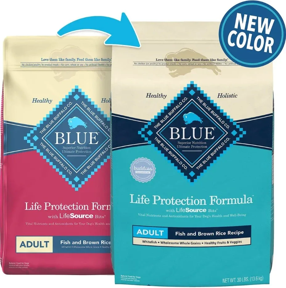 Blue Buffalo Life Protection Natural Fish & Brown Rice Recipe Adult Dry Dog Food - Image 2