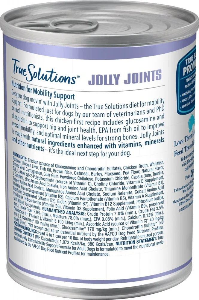 Blue Buffalo True Solutions Jolly Joints Natural Mobility Support Chicken Recipe Adult Wet Dog Food - Image 2