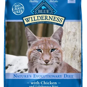 Blue Buffalo Wilderness Grain Free Chicken High Protein Recipe Indoor Dry Cat Food