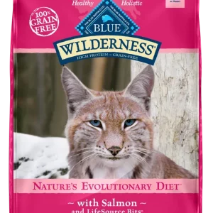 Blue Buffalo Wilderness Grain Free Salmon High Protein Recipe Dry Cat Food