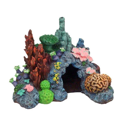 Blue Ribbon Exotic Environments Caribbean Living Reef Aquarium Ornament Multi-Color 5.5in SM - Image 2