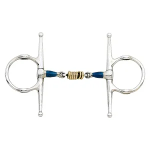 Blue Steel Full Cheek Bit with Brass Rollers