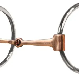Bob Avila Copper Fishback Snaffle O-Ring Bit