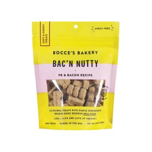 Bocce's Bakery Dog Soft And Chewy Bacon Nutty, 6 oz
