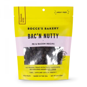 Bocce's Bakery Every Day Bac'n Nutty Training Bites Dog Treats