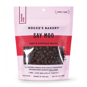 Bocce's Bakery Every Day Say Moooo Training Bites Dog Treats
