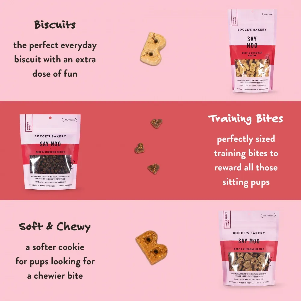 Bocce's Bakery Every Day Say Moooo Training Bites Dog Treats - Image 2