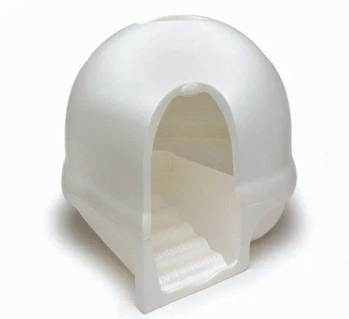 Booda Dome Cleanstep Cat Litter Box Pearl White LG - Image 2