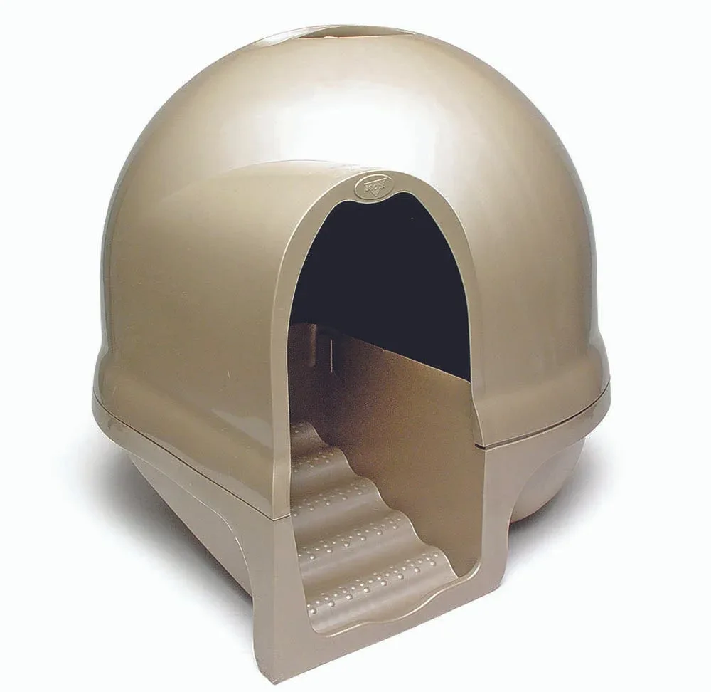 Booda Dome Cleanstep Cat Litter Box Titanium LG