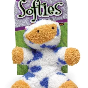 Booda Softies Dog Toy Cow Multi-Color Medium