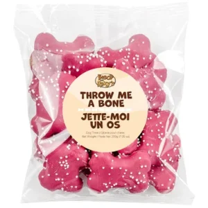 Bosco & Roxy's Throw Me A Bone Raspberry Bones Cookie Dog Treats