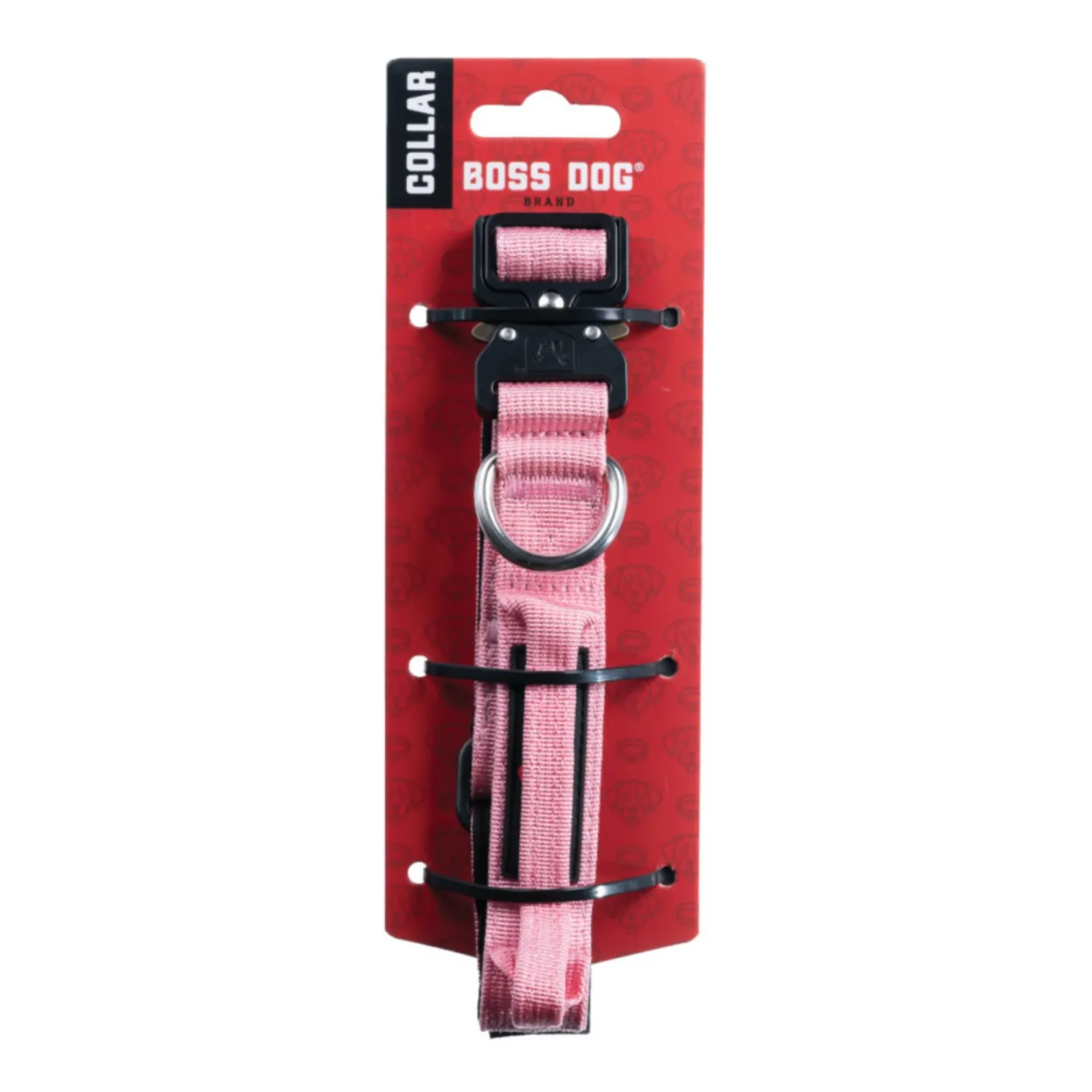 Boss Dog Tactical Adjustable Dog Collar Pink, Small, 13-16 in
