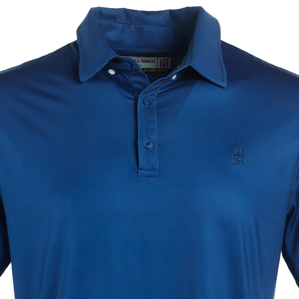 Brandcowboy Denim Blue Short Sleeve Polo - Image 2
