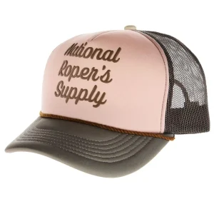 Brandcowboy National Ropers Supply Brown Foam Rope Cap