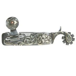 Brandon Anthony Bit & Spur Co. 7/8in Silver Mounted with 8pt Rowel Spurs