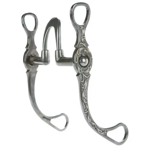 Brandon Anthony Bit & Spur Co. High Port rection Straight Shank Bit