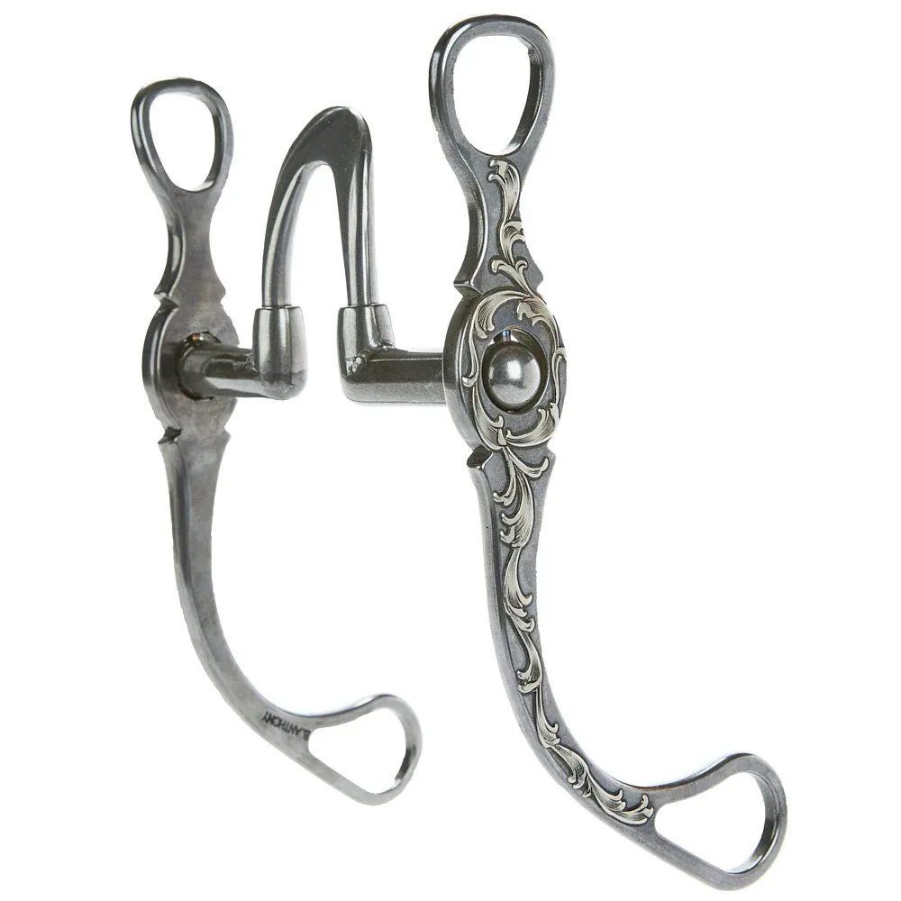 Brandon Anthony Bit & Spur Co. High Port rection Straight Shank Bit