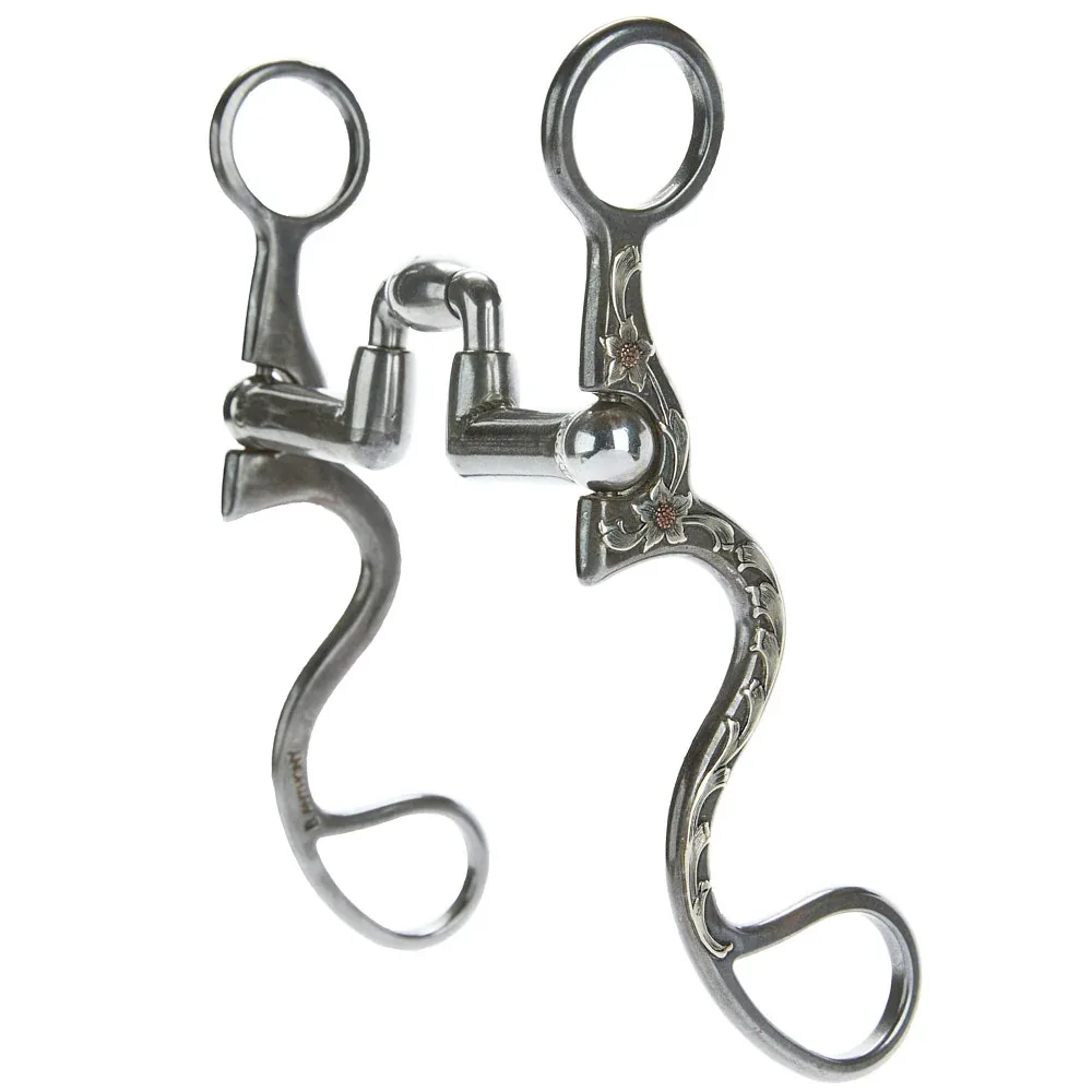Brandon Anthony Bit & Spur Co. Hinge Port Cavalry Shank Bit