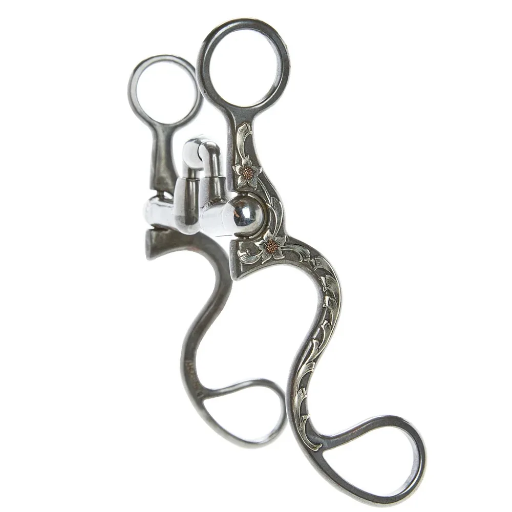 Brandon Anthony Bit & Spur Co. Hinge Port Cavalry Shank Bit - Image 2