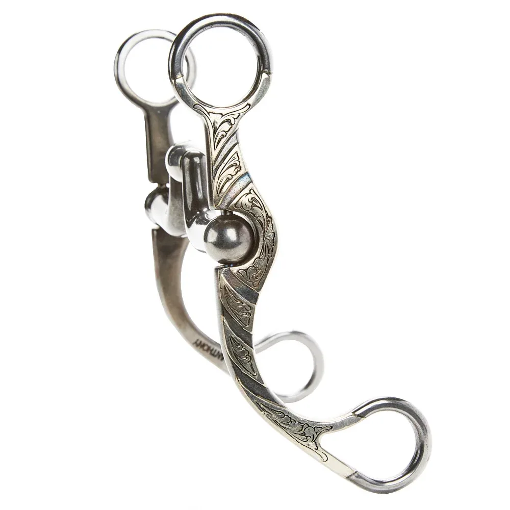 Brandon Anthony Bit & Spur Co. Hinge Port Short Shank Bit - Image 2
