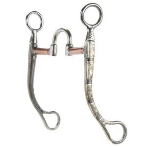 Brandon Anthony Bit & Spur Co. Medium rection Round Shank Bit