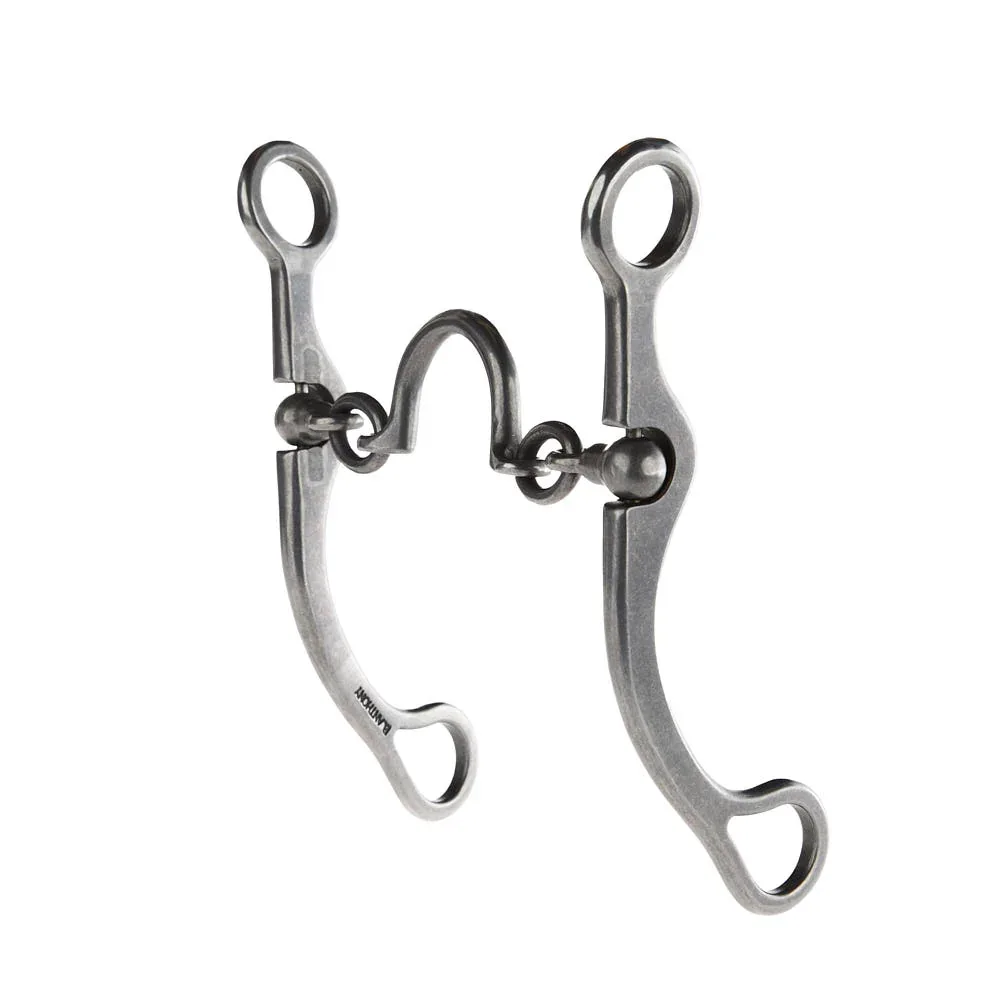Brandon Anthony Bit & Spur Co. Ported Chain Straight Shank Bit