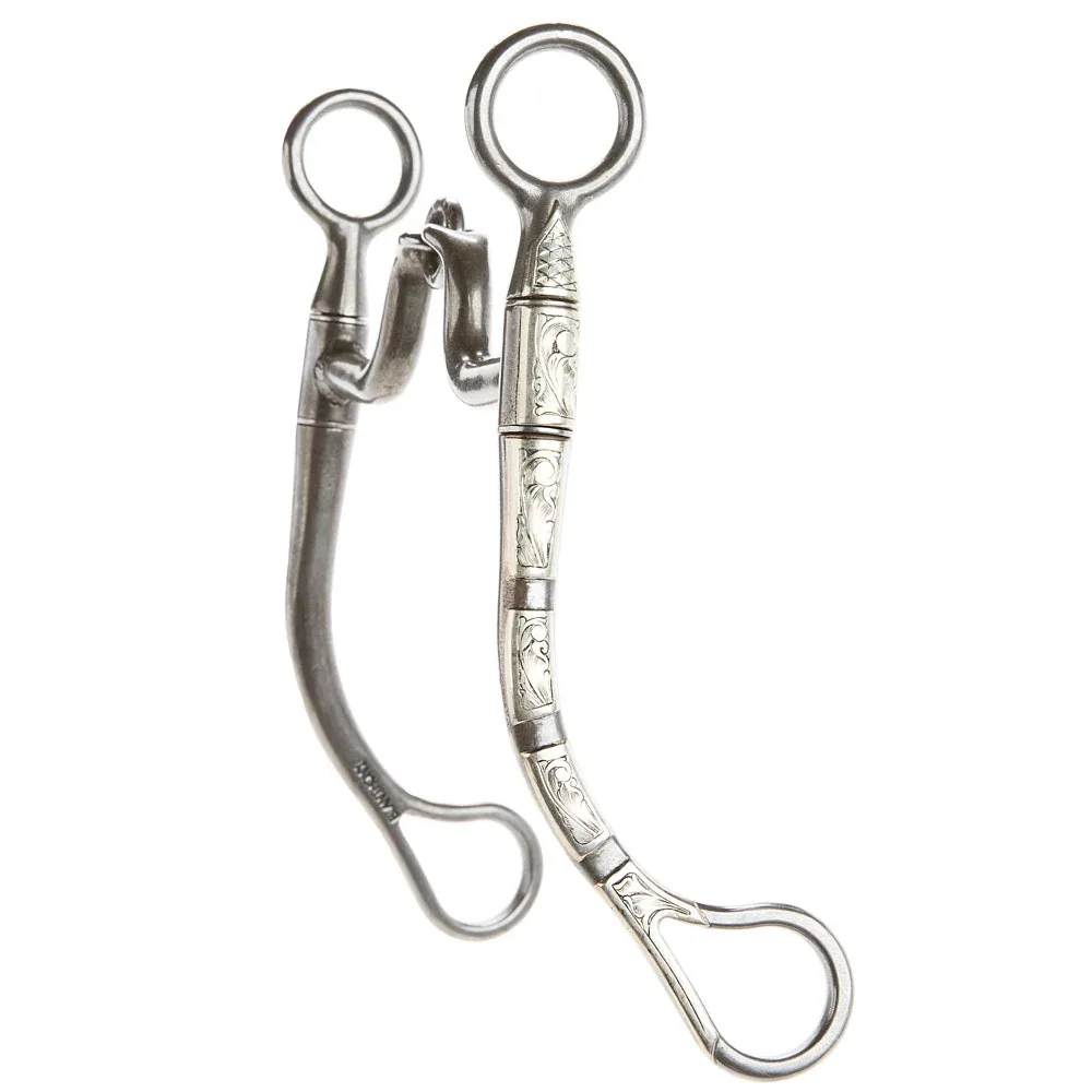 Brandon Anthony Bit & Spur Co. Ported Snaffle Round Shank Bit - Image 2