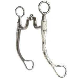 Brandon Anthony Bit & Spur Co. Ported Snaffle Round Shank Bit