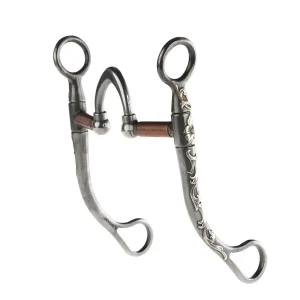Brandon Anthony Bit & Spur Co. Silver rection Port Round Shank Bit