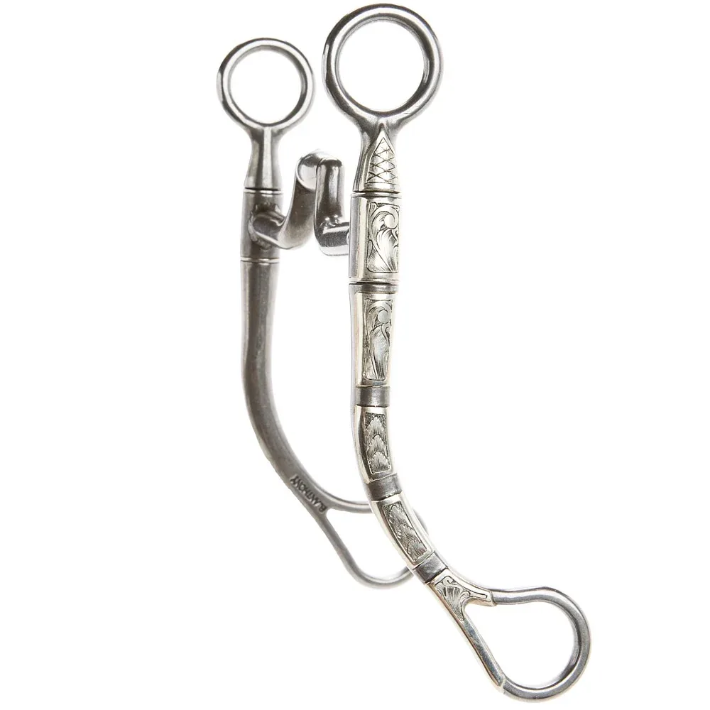 Brandon Anthony Bit & Spur Co. Smooth Hinge Port Round Shank Bit - Image 2