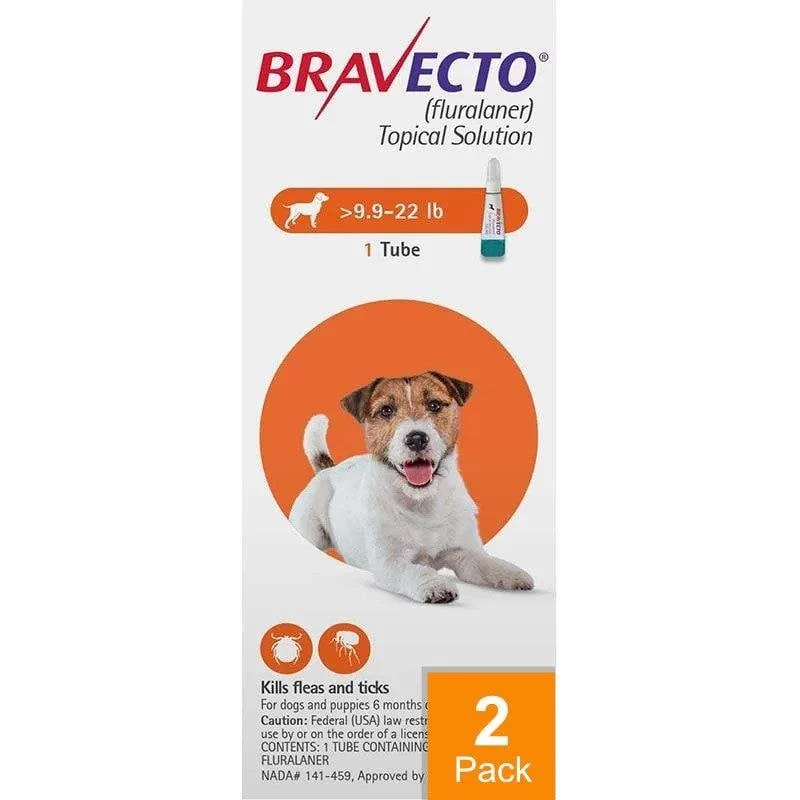 Bravecto Topical For Dogs 10-22 lbs (4.5-10 kg) - 2 Pack - Image 2